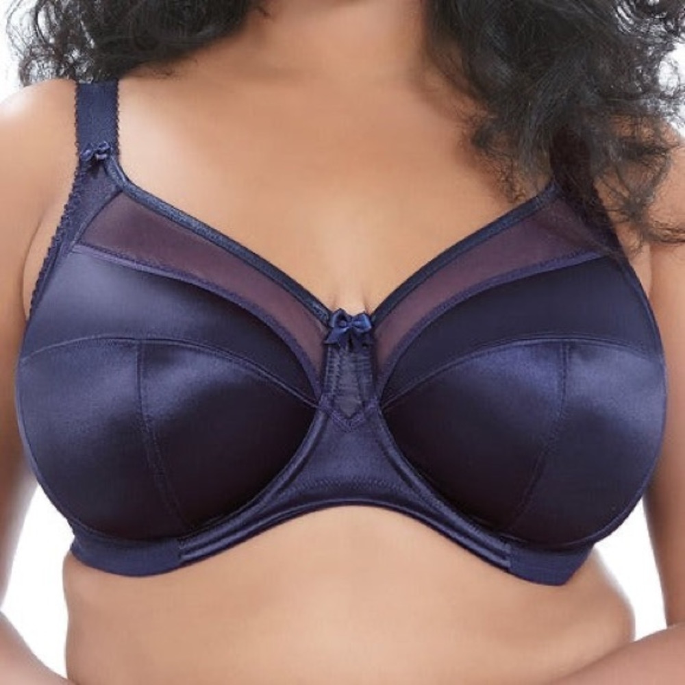 GODDESS women’s full bust navy blue KIERA underwire bra 36M NWT